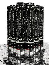 Canhões Confetti Sky Confetti, pacote com 6, 30 cm, prata