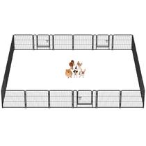 Canil Dobrável de Metal DUMOS 24" com 24 Painéis e Porta Canil Dobrável de Metal DUMOS 24" com 24 Painéis e Porta