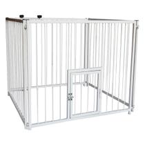 Canil NF Pet com Portinhola Branco