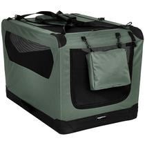 Canil transportador de caixas para cães de estimação Amazon Basics Folding 36x24x24cm Canil transportador de caixas para cães de estimação Amazon Basics Folding 36x24x24cm
