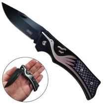 Canivete 16cm, Lâmina de 7cm em Aço Inoxidável, Cabo Resistente e Clip Para Bolso SLKD55