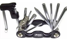 Canivete Allen Kit Socorro C/chave Corrente 10f Wg Bicicleta - Wg Sports