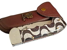 Canivete Artesanal Doma Crioula 4" 4mm Copacabana com Bainha