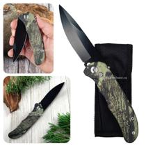 Canivete Automático Camuflado Com Bainha e Trava de Segurança XV3279