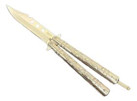 Canivete butterfly borboleta aço inox profissional trava dragon