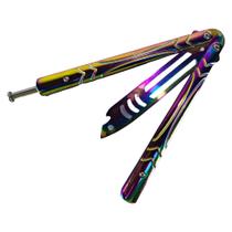 Canivete Butterfly Rainbow Tubarão Treino TM2 - Tenda Medieval