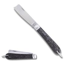 Canivete Cabo Preto Lâmina Larga PicaFumo - Corneta