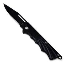 Canivete Camping Pesca Uso Geral 15,5cm Aço Inox Preto.