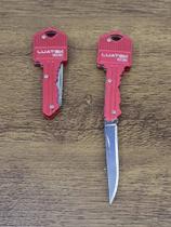 Canivete Chaveiro Mini Faca Dobrável Escondida porta-chaves