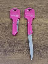 Canivete Chaveiro Mini Faca Personalizado Dobrável Escondida porta-chaves Rosa