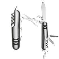Canivete Com 7 Funções Multifuncional Em Inox Para Camping Pesca
