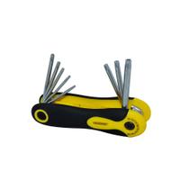 Canivete com Chaves Torx T9 a T40 - 0460028 - Crownman