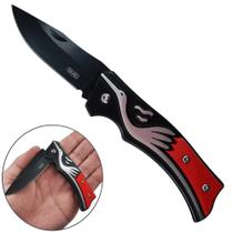 Canivete com Lâmina de Aço Inoxidável 7cm, Leve de 70g e Clip Para Bolso SLKD55AZ Canivete com Lâmina de Aço Inoxidável 7cm, Leve de 70g e Clip Para Bolso SLKD55AZ