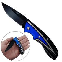 Canivete com Lâmina de Aço Inoxidável de 7cm, Clip Para Bolso e Peso Leve de 75g SLKD53AZ Canivete com Lâmina de Aço Inoxidável de 7cm, Clip Para Bolso e Peso Leve de 75g SLKD53AZ