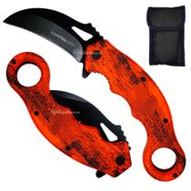 Canivete Compacto com Trava de Segurança, Clip de Bolso e Capinha SLKD335