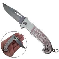 Canivete Compacto de Aço Inoxidável, Lâmina de 7cm, Leve e Durável para Aventuras SLKD52