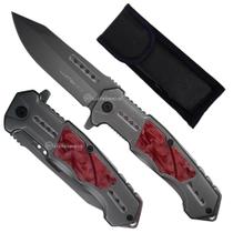 Canivete Compacto, Resistente e com Clip de Cinto, Trava e Capinha SLKD325