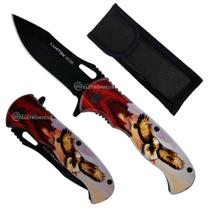 Canivete de 8cm com Mecanismo Semiautomático e Cabo Ergonômico SLKD302D Canivete de 8cm com Mecanismo Semiautomático e Cabo Ergonômico SLKD302D