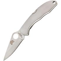 Canivete de Aço Inox Cimo Heeler 3 Cabo Inox Preto Com Clip de Bolso 9440/3