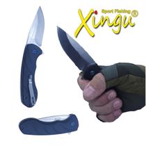Canivete de Bolso Cabo Alumínio Lâmina Inox Retrátil Camping - XINGU