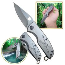Canivete De Bolso Flecha Prateado Portátil Dobrável Aço Inoxidável Camping Pesca Trilha F114