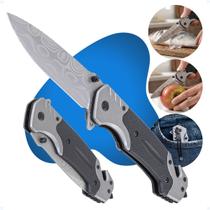 Canivete De Bolso Presilha Clip Com Corta Cinto Quebra Vidro