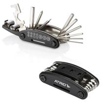 Canivete de Ferramentas 15 Funções para Bicicleta em ABS e Aço Carbono Com Chave de Fenda e Phillips Atrio - BI032