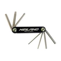 Canivete de Ferramentas Heiland 7 Funções preto e prata Canivete de Ferramentas Heiland 7 Funções preto e prata