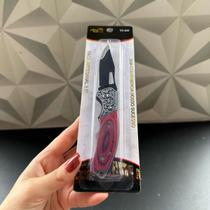 Canivete de inox com cabo decorativo faca artesanal com porte presente dia dos Pais dia dos namorados faqueiro facas