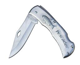 Canivete de inox com trava e clips cv11 pescador