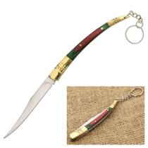 Canivete Design Oriente, Lâmina Afiada e Cabo de Madeira com Detalhes em Dourado 8001 8002