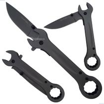 Canivete Design Semiautomático e Chaves de Boca e Estrela, Uso Profissional e Aventura SLKD72 Canivete Design Semiautomático e Chaves de Boca e Estrela, Uso Profissional e Aventura SLKD72