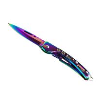 Canivete Dobrável de Bolso em Aço Inoxidável Emergência Camping, Trilha e Pesca