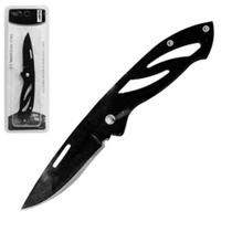 Canivete dobrável faca esportiva preto multiuso 3,5'' presente dia dos pais