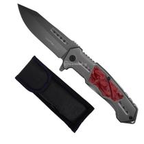 Canivete em Aço Inox com Cabo Anatômico, Lâmina 9,5cm e Bolsa para Transporte SLKD325 Canivete em Aço Inox com Cabo Anatômico, Lâmina 9,5cm e Bolsa para Transporte SLKD325