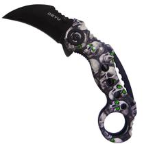 Canivete Faca Karambit Combate Tático com Bainha Dobrável Em Inox Canivete Faca Karambit Combate Tático com Bainha Dobrável Em Inox