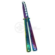 Canivete Fade Rainbow Butterfly Treinamento Faca Borboleta Canivete Fade Rainbow Butterfly Treinamento Faca Borboleta
