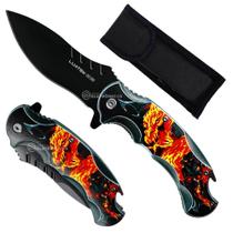 Canivete Ferramenta Completa com Lâmina de Aço e Abridor de Garrafas Integrado SLKD300A