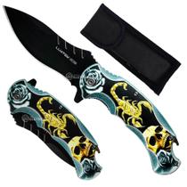 Canivete Ferramenta Completa com Lâmina de Aço e Abridor de Garrafas Integrado SLKD300B