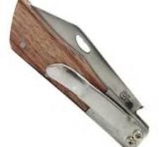 canivete grande para bolso madeira com ponta