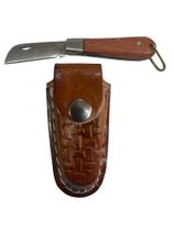 Canivete Infantil Chaveirinho Com Bainha De Couro Legítimo