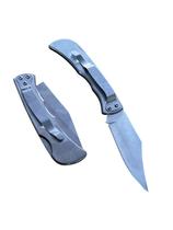 Canivete Inox de Bolso Estilo Zebu com Presilha e Trava de Segurança