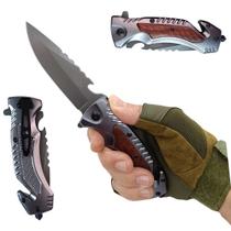 Canivete Inox Grande Semi Automático Multiuso Camping Pesca Canivete Inox Grande Semi Automático Multiuso Camping Pesca