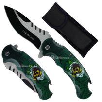 Canivete Lâmina 9cm e Abridor de Latas Integrado Compacto e Funcional SLKD309 Canivete Lâmina 9cm e Abridor de Latas Integrado Compacto e Funcional SLKD309