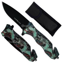 Canivete Lâmina 9cm, Quebra-Vidro e Cortador de Cabos Ideal para Aventuras SLKD317