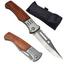 Canivete Lenhador Automático Saque Rápido Lanterna Trilha Presente Natal SLKD12 SLKD14 SLKD15