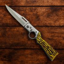 Canivete Luatek Lâmina Aço Inox Cabo em Aço E Bainha SLK-D13