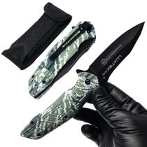 Canivete Militar Afiado Com Clip Camuflado e Trava Liner Lock Alta Durabilidade SLKD03 SLKD05
