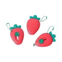 Canivete Mini Portátil Utilitário, Cortador De Papel Artístico Em Forma De Abacate E Morango,