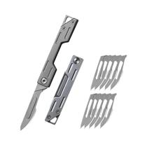 Canivete Multifuncional De Aço Inoxidável Com 10 Lâminas Substituíveis, Abridor De Caixas Médicas, Canivete Multifuncional De Aço Inoxidável Com 10 Lâminas Substituíveis, Abridor De Caixas Médicas,